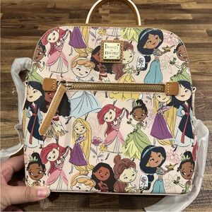 NWT DISNEY PARKS COLLECTION X DOONEY AND BOURKE DISNEY PRINCESS BOOKBAG